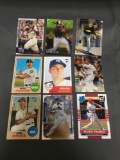 9 Card Lot of BASEBALL ROOKIE CARDS - Future Stars and Hall of Famers from Huge Collection!