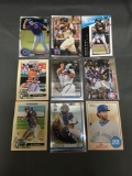 9 Card Lot of BASEBALL ROOKIE CARDS - Future Stars and Hall of Famers from Huge Collection!