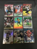 9 Card Lot of FOOTBALL ROOKIE Cards - Mostly from Newer Sets - Some Premiums - Stars & More!