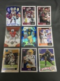 9 Card Lot of FOOTBALL ROOKIE Cards - Mostly from Newer Sets - Some Premiums - Stars & More!