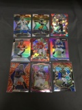 9 Card Lot of PRIZMS & REFRACTORS with ROOKIES & STARS from HUGE Collection!