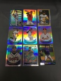 9 Card Lot of PRIZMS & REFRACTORS with ROOKIES & STARS from HUGE Collection!