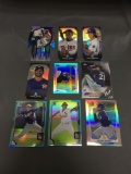 9 Card Lot of PRIZMS & REFRACTORS with ROOKIES & STARS from HUGE Collection!