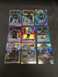 9 Card Lot of PRIZMS & REFRACTORS with ROOKIES & STARS from HUGE Collection!