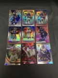 9 Card Lot of PRIZMS & REFRACTORS with ROOKIES & STARS from HUGE Collection!