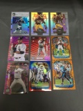 9 Card Lot of PRIZMS & REFRACTORS with ROOKIES & STARS from HUGE Collection!