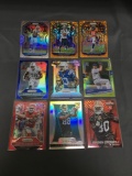 9 Card Lot of PRIZMS & REFRACTORS with ROOKIES & STARS from HUGE Collection!