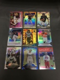 9 Card Lot of PRIZMS & REFRACTORS with ROOKIES & STARS from HUGE Collection!