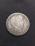 1909-S United States Barber Silver Half Dollar - 90% Silver Coin from Estate