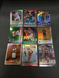 9 Count Lot of PRIZMS & REFRACTORS with ROOKIES & STARS!