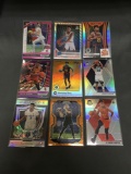 9 Count Lot of PRIZMS & REFRACTORS with ROOKIES & STARS!