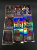 9 Count Lot of PRIZMS & REFRACTORS with ROOKIES & STARS!