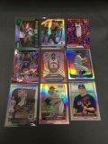 9 Count Lot of PRIZMS & REFRACTORS with ROOKIES & STARS!