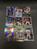 9 Count Lot of PRIZMS & REFRACTORS with ROOKIES & STARS!