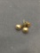 Round 5mm Ball Design Pair of 14kt Gold Filled Stud Earrings