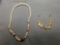 Lot of Two Faux Pearl Featured Gold-Tone Fashion Jewelry, One 22in Long Necklace & One 7in Long