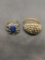 Lot of Two Gemstone Accented Fashion Ring Bands