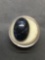 Oval Shaped 22x15mm Loose Blue Sapphire Cabochon Doublet