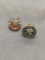 Lot of Two Sterling Silver United States Commemorative Pins, One Scottish Terrier Club & One