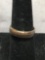 Tapered 4mm Wide Rustic Sterling Silver Ring Band