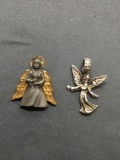 Lot of Two Angel Themed Fashion Pendants