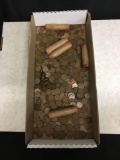 Tray of Mixed United States Wheat Pennies from Estate - Unsearched