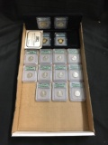 Lot of Graded United States Quarters and Presidential Dollars from Estate Collection