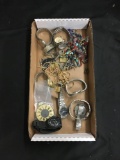 Tray Lot of Unsearched Costume, Fashion & Vintage Jewelry from Estate