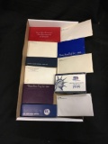 Lot of United States Uncirculated & Proof Coin Sets with Silver Coins from Estate Collection