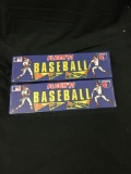 2 Count Lot of Factory Sealed 1991 Fleer Baseball Complete Sets from Collection