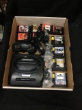 Sega Genesis Video Game Console Bundle Complete with 10 Cartridge Games from Estate