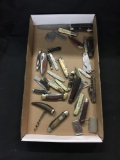 Unsearched Collection of Vintage and Advertising Pocket Knifes and More from Estate