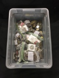 Amazing Bucket of Foreign Coins, Wheat Pennies, Medals and More from Estate Sale Find - WOW