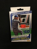 Factory Sealed 2021 Donruss Baseball Hanger Box - 50 Cards Per Box