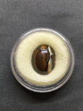 Single Oval Shaped 14x11mm Loose Boulder Opal Gemstone
