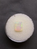 Single Rectangular Faceted 9x7mm Loose Opal Gemstone
