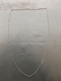 Tiffany & Co Branded Cable Link 2.75mm Wide 30n Long Sterling Silver Chain