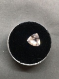Trillion Faceted 8mm Loose Morganite Gemstone