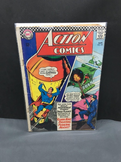 1967 DC Comics ACTION COMICS #348 Silver Age Comic Book from Cool Collection