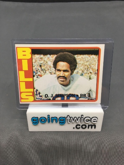 1972 Topps #160 O.J. SIMPSON Bills Vintage Football Card