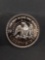 1 Troy Ounce .999 Fine Silver LIBERTY 1984 Silver Bullion Round Coin