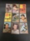 9 Card Lot of 1962 Topps Vintage Baseball Cards from Collection