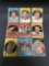 9 Card Lot of 1959 Topps Vintage Baseball Cards from Collection