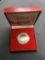 1 Troy Ounce .999 Fine Silver Chinese Mint Gold Plated Silver Bullion Round Coin in Original Box