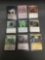 9 Card Lot of Magic the Gathering GOLD SYMBOL RARE CARDS From Collection