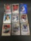 9 Card Lot of BASEBALL ROOKIE CARDS - With Future Stars and Hall of Famers! NICE!
