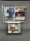 3 Card Lot of Seattle Seahawks Autographed Football Cards from Collection