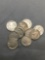 11 Count Lot of 1935 Buffalo Nickles From Estate