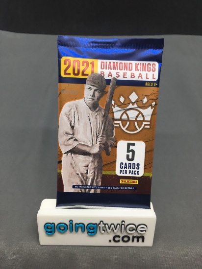 Factory Sealed 2021 Panini DIAMOND KINGS Baseball 5 Card Pack