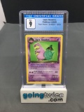 CGC Graded 2000 Pokemon Team Rocket 1st Edition #29 DARK SLOWBRO Rare Trading Card - MINT 9